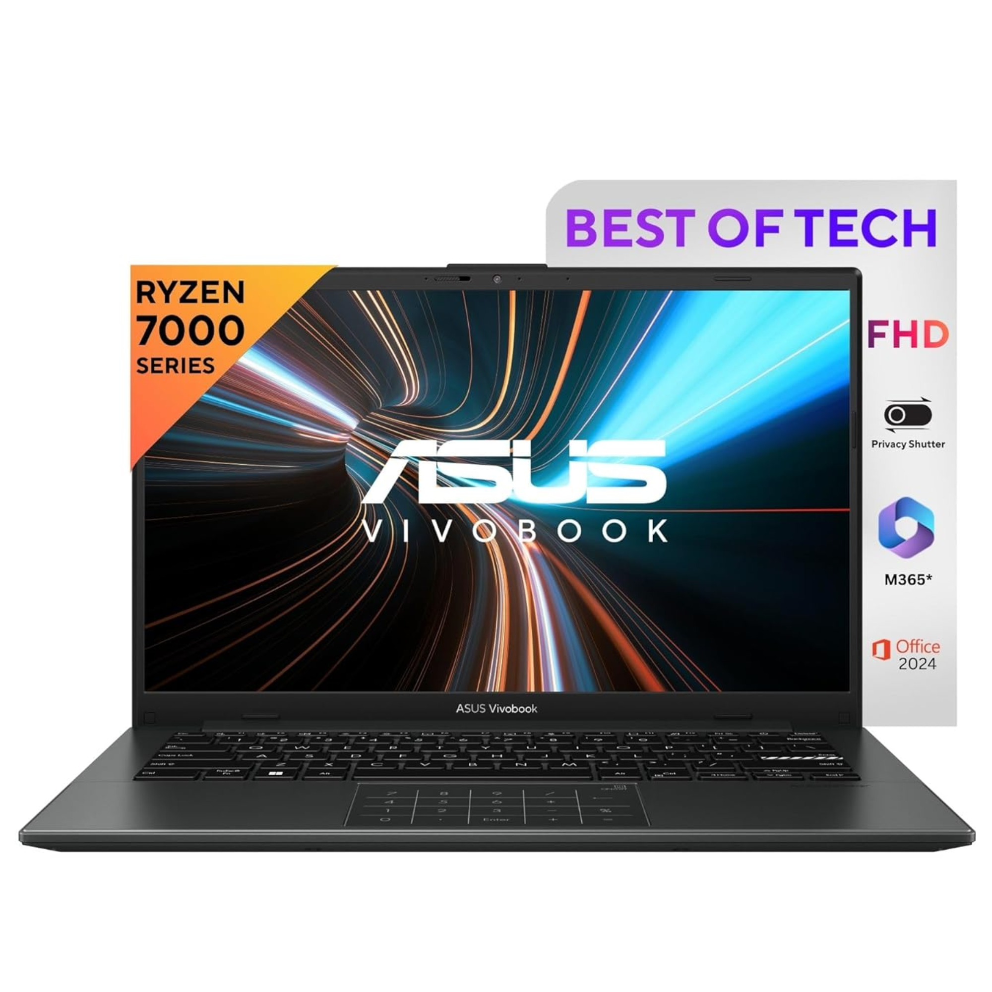 ASUS Vivobook Go 14, AMD Ryzen 5 7520U,Thin & Ligh...